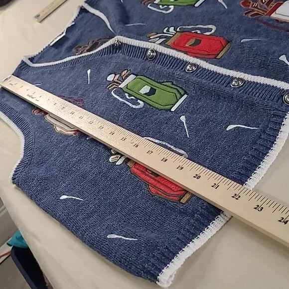 Golfing sweater vests sz M beautiful embroidery - Picture 4 of 7